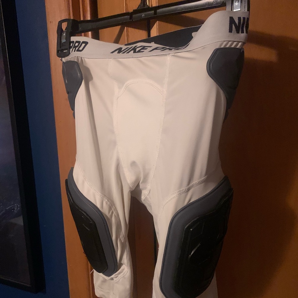White Nike Pro HyperStrong Men's Football Shorts